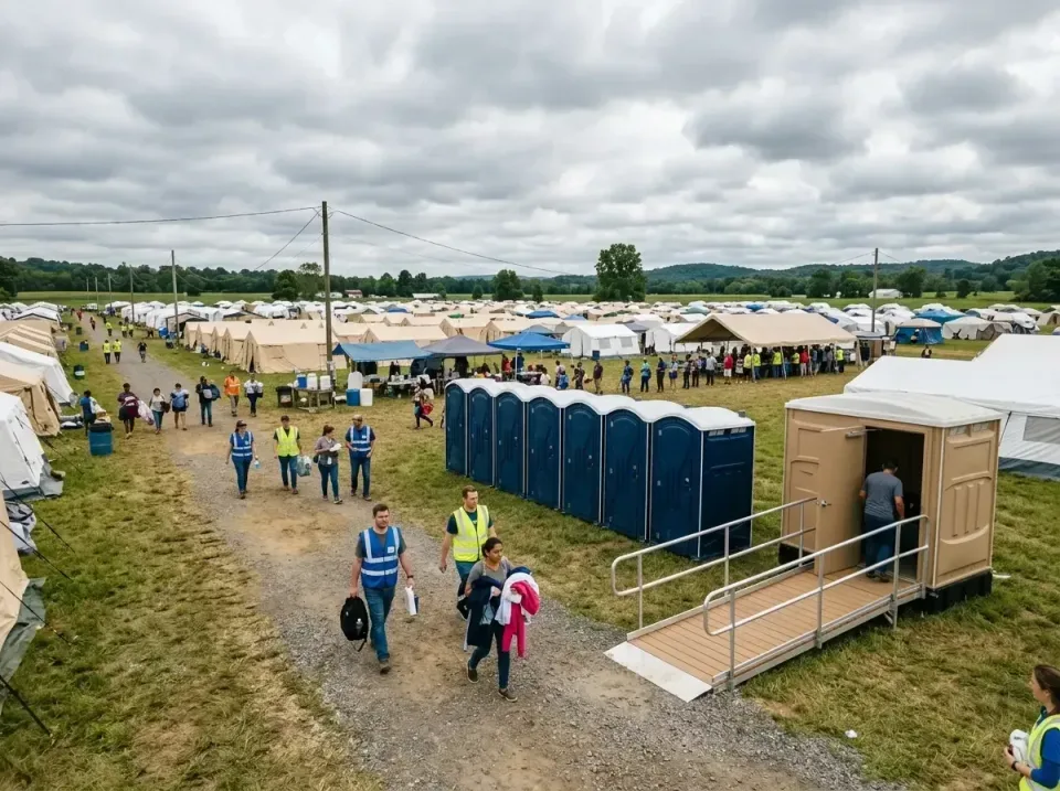 disaster-relief-camp-restrooms-010 — frequently asked questions, Dumpster & Portable Bathrooms Rental in Fruitland, ID